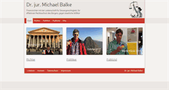 Desktop Screenshot of drmichaelbalke.de