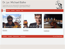 Tablet Screenshot of drmichaelbalke.de